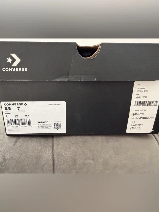 Converse Women's White Platform Run Star Hike Sneakers - Picture 2 of 2